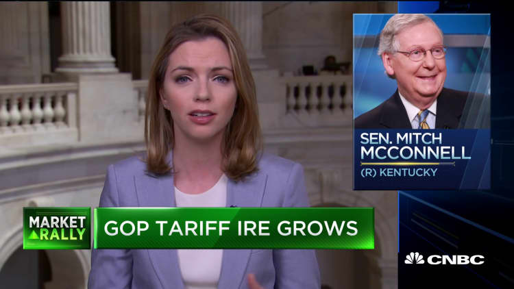 GOP senators growing more concerned about tariffs