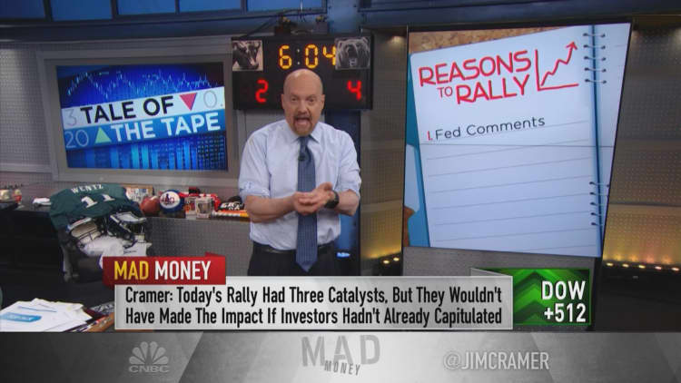 'Don't get overconfident' after Tuesday's big rally, Jim Cramer says
