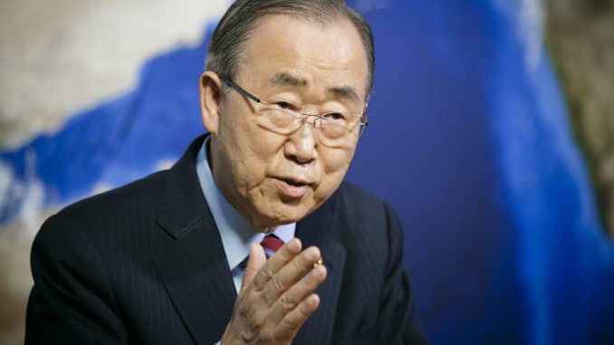 Former UN Secretary General Ban Ki-Moon.
