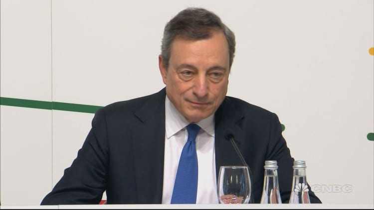 ECB's Draghi speaks following central bank's latest policy move
