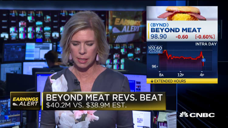 Beyond Meat beats revenue estimates in first report since IPO