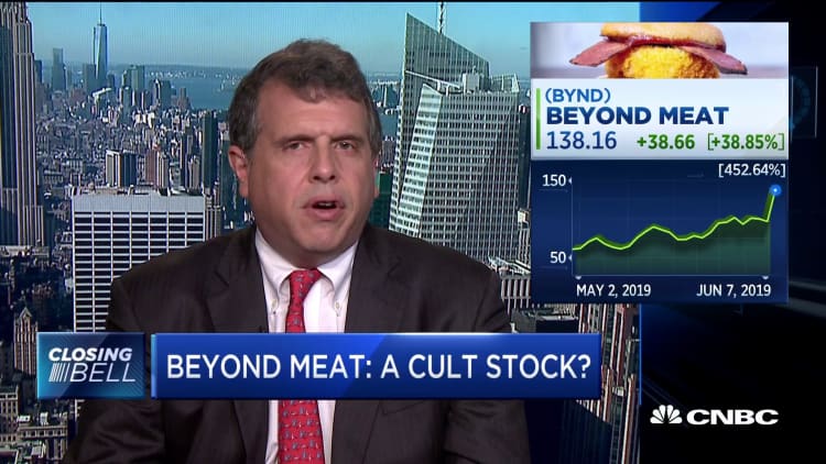 Beyond Meat classic story stock, says DataTrek's Colas