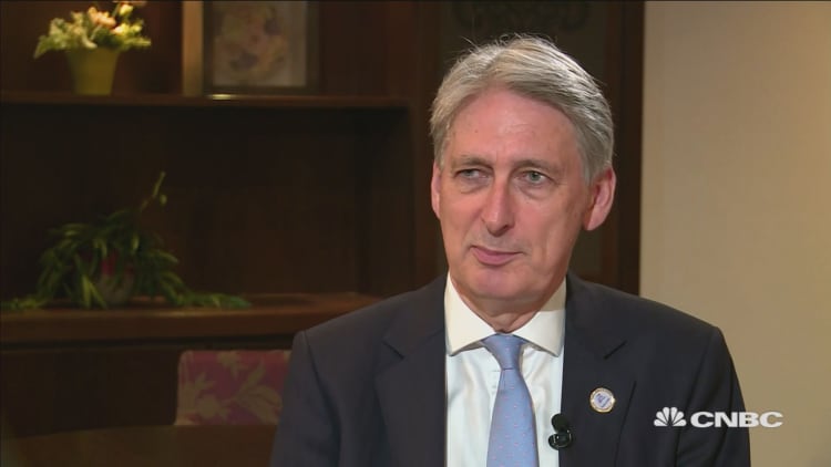 A no-deal Brexit is unlikely, UK's Philip Hammond says