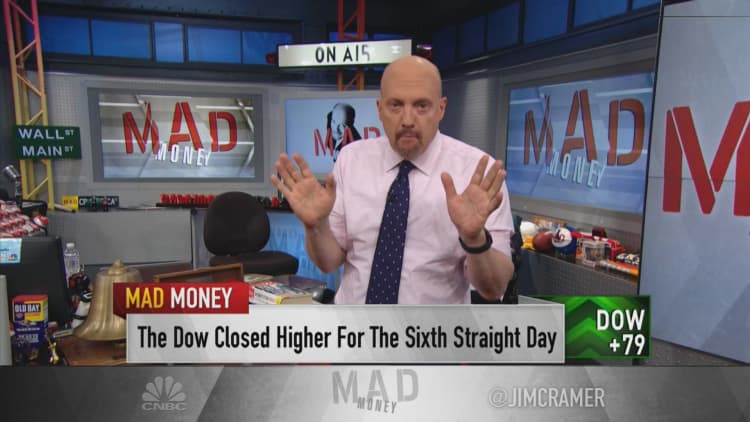 Cramer: Beware of froth — 'it may be too late to put new money to work'
