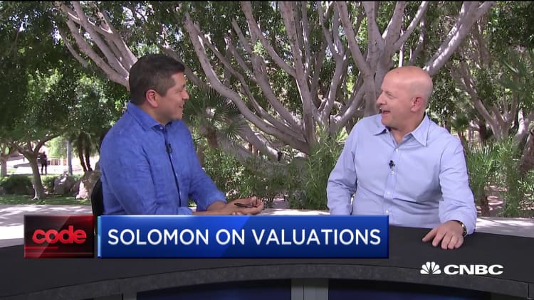 Goldman CEO on tech valuations
