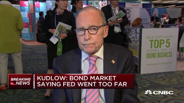 Kudlow: Bond market saying Fed went too far