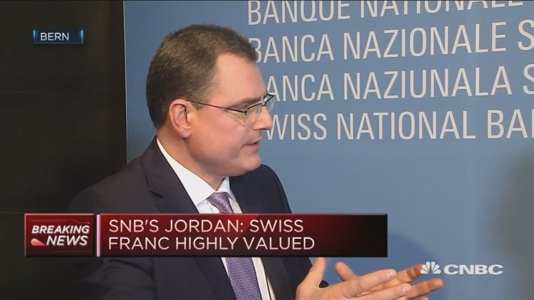 SNB chairman: It's clear the Swiss franc is highly valued