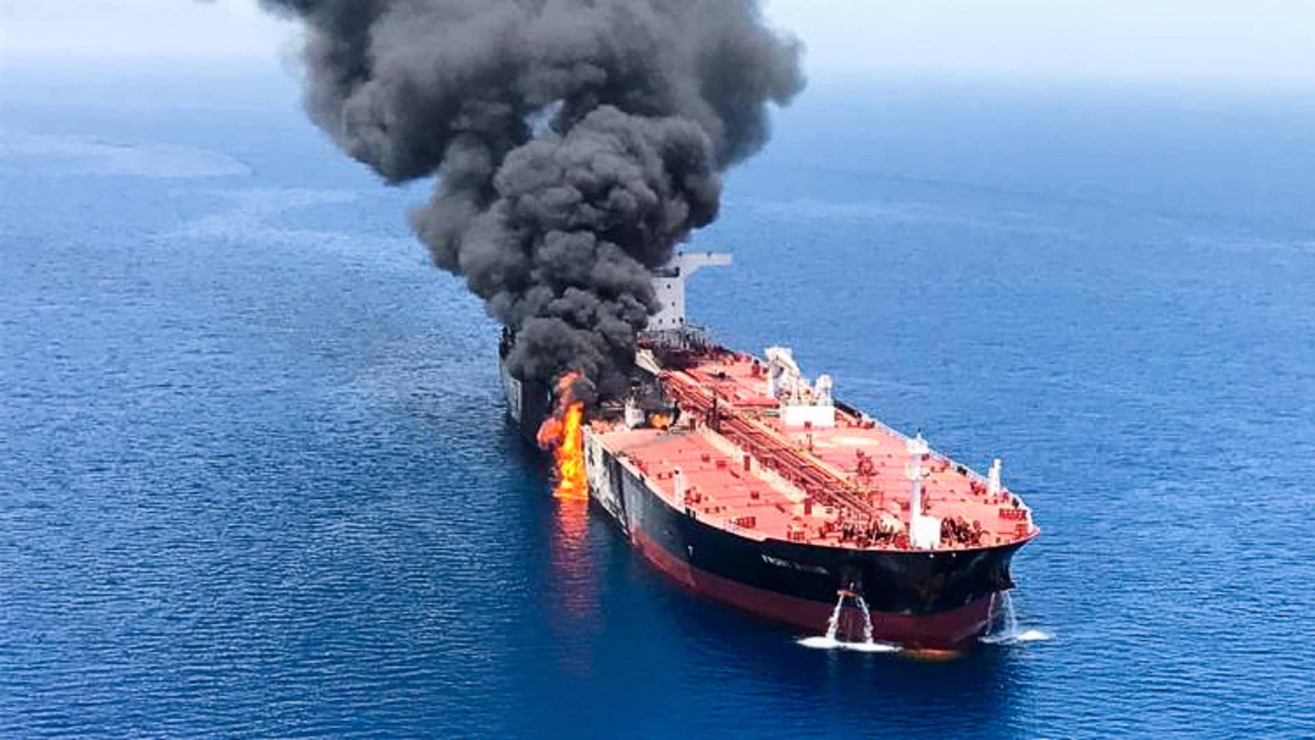 Oil jumps on reports of tanker attacks in Gulf of Oman off Iran coast
