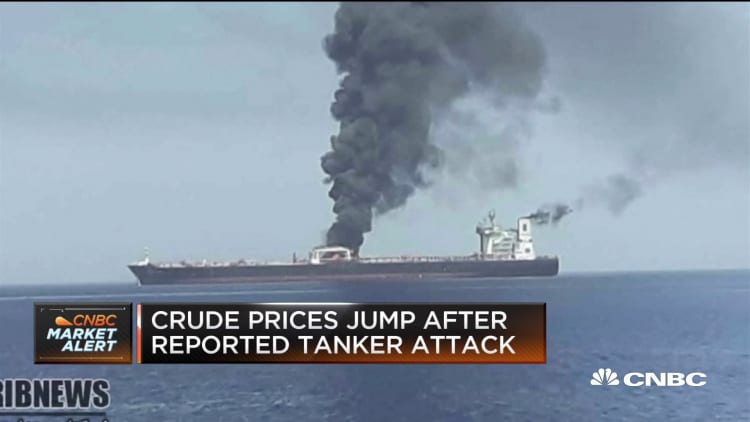 Footage captures aftermath of Gulf of Oman tanker attack