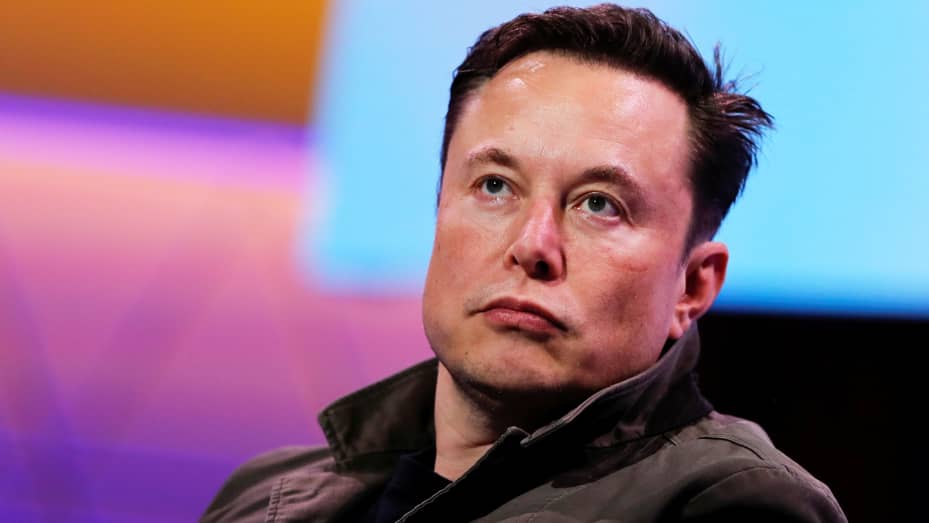 SpaceX owner and Tesla CEO Elon Musk gestures during a conversation at the E3 gaming convention in Los Angeles, June 13, 2019.