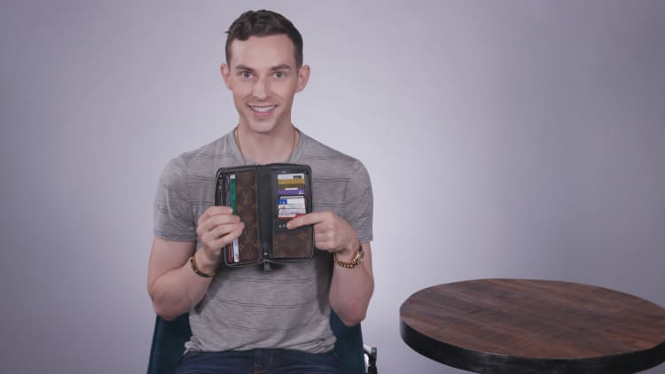 Here's what U.S. Olympic figure skater Adam Rippon carries in his wallet