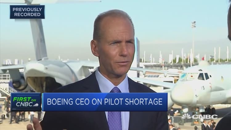 Boeing CEO: Pilot shortage 'one of the biggest challenges we have'