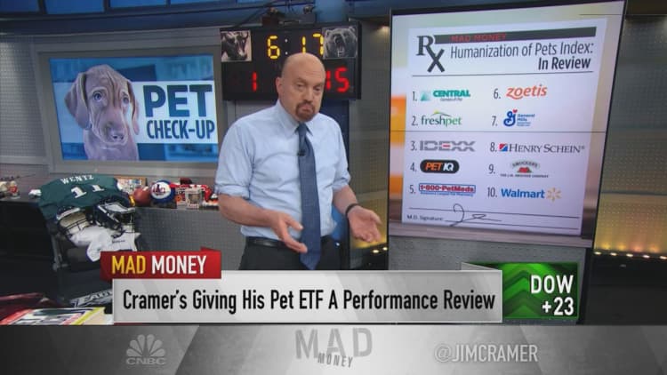 Jim Cramer shuffles his 'Humanization of Pets ETF' — 'It's paid off in 2019'