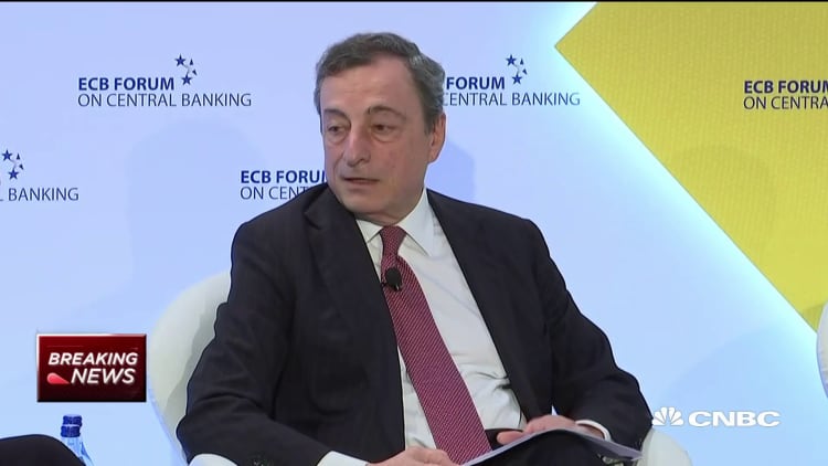 ECB's Draghi responds to Trump: 'We don't target the exchange rate'