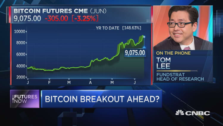 'FOMO' could take bitcoin from $9,000 to $20,000 in months: Tom Lee