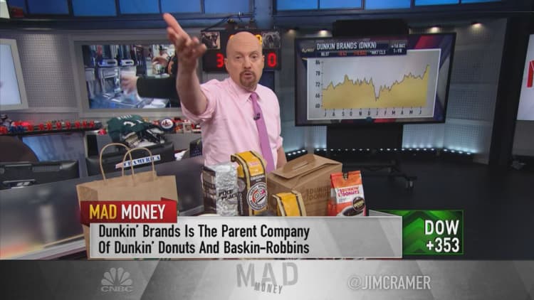 Starbucks and Dunkin' defy the bears — buy on a dip: Jim Cramer