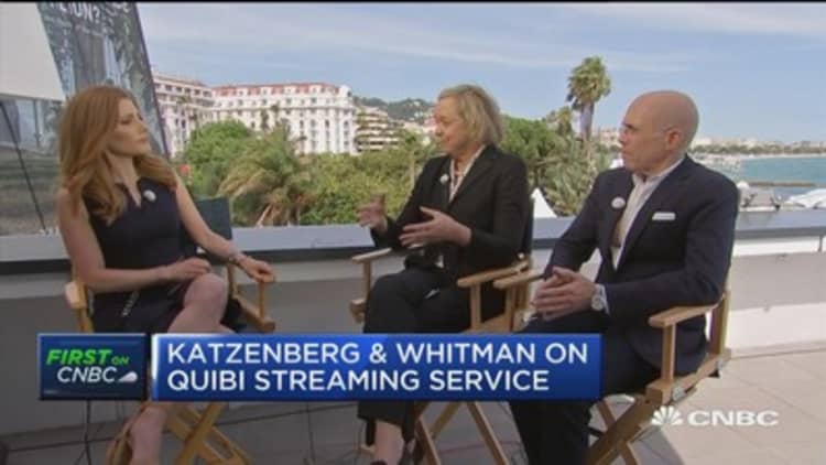 Watch CNBC's full interview with Quibi CEO Meg Whitman and Quibi founder Jeff Katzenberg