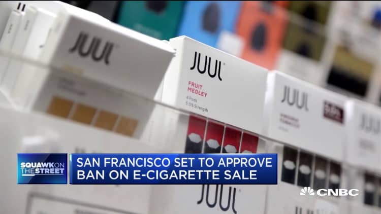 San Francisco set to approve ban on e-cigarette sale