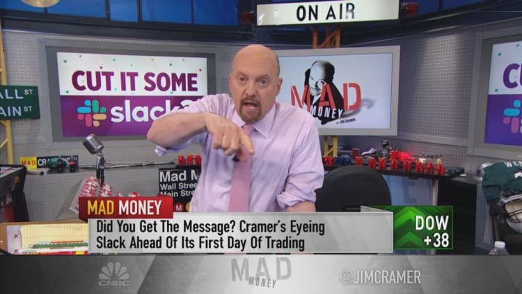 Cramer: Slack could go on a run when it debuts — stay disciplined about the stock