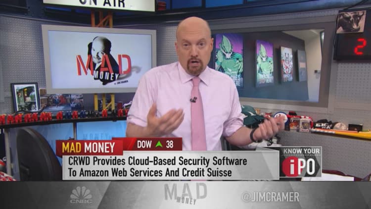 Cramer explains why he doesn't recommend buying CrowdStrike here