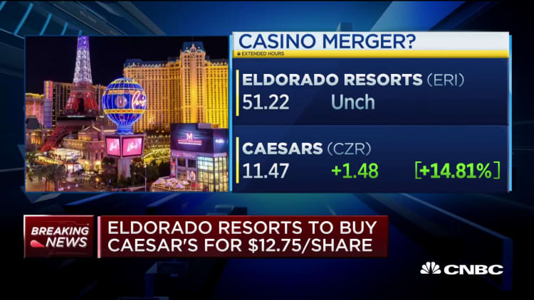 Eldorado Resorts to buy Caesars, creating the largest owner and operator of US gaming assets