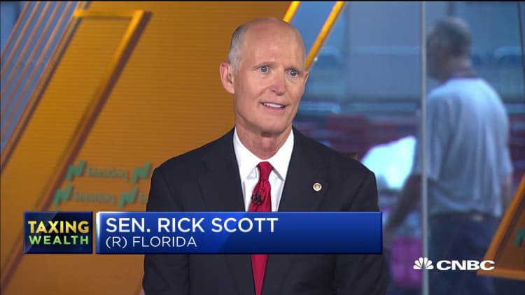 Senator Rick Scott on people heading to Florida for favorable taxes