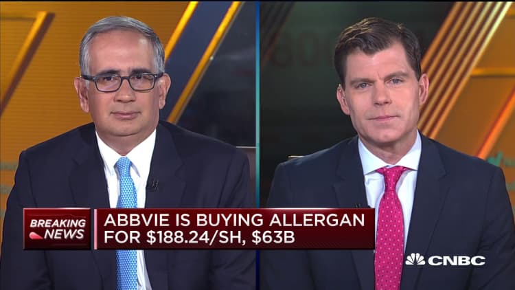 AbbVie-Allergan merger is just the beginning of more mergers, says market expert