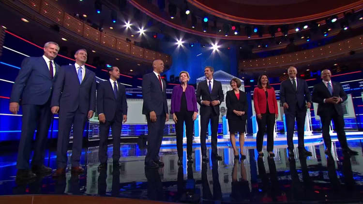 Watch the first round of Democratic candidates take the debate stage