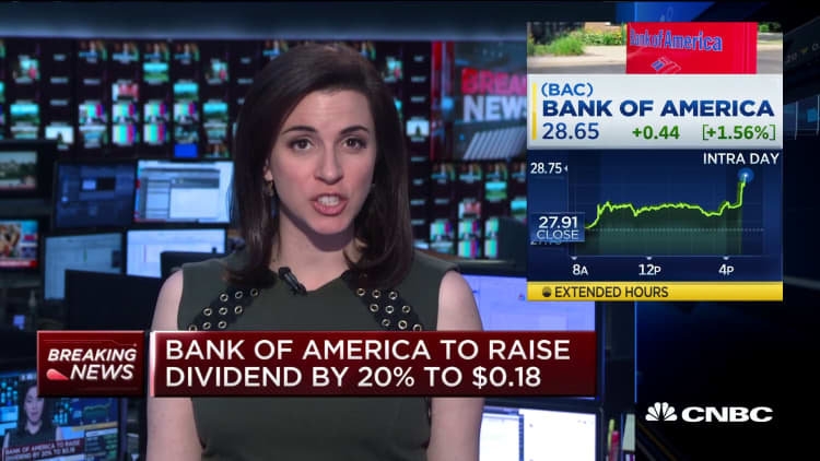 Bank of America announces $30.9 billion buyback, raises dividend