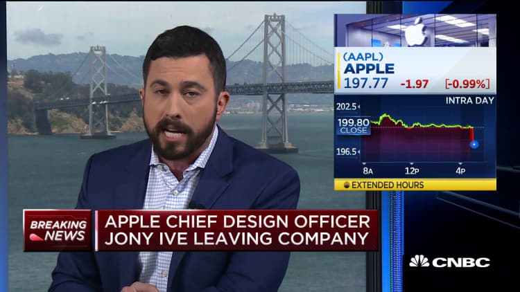 Apple's Chief Design Officer Jony Ive leaving company