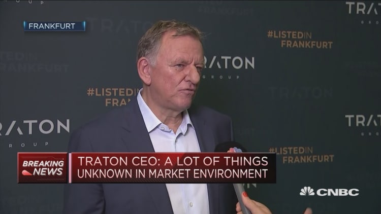 Traton CEO: We are not affected by US tariffs
