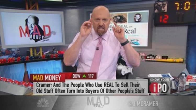 Jim Cramer breaks down The RealReal's IPO and explains the right time pull the trigger