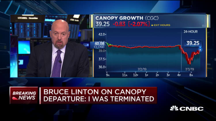 Cramer: Constellation Brands was very unhappy with Canopy Growth CEO Bruce Linton