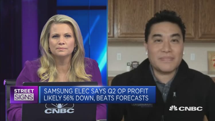 Samsung's second-quarter results were not as bad as expected, but 'still bad' in the big scheme of things, says analyst