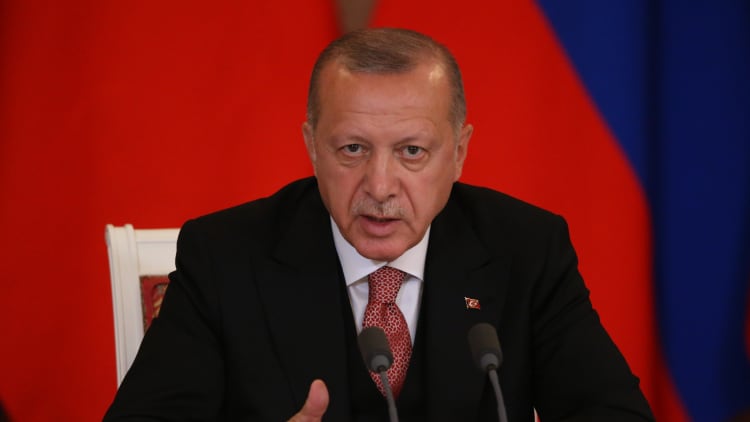 Turkish lira sinks after Erdogan fires central bank governor