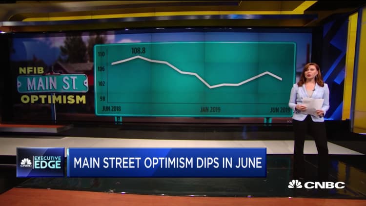 Main Street optimism dips in June