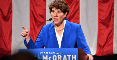 McGrath raises a record $2.5 million on the first day of her Senate campaign
