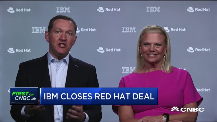 IBM and Red Hat CEOs on closing $34 billion deal