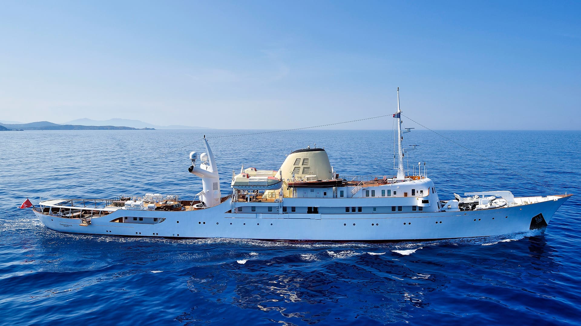 onassis yacht for rent