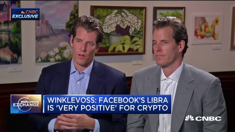 Why the Winklevoss twins think Facebook's Libra is 'very positive' for crypto