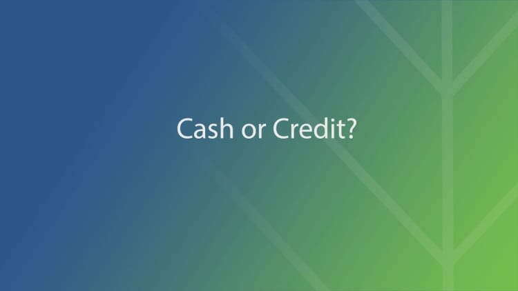 The age old debate: cash or credit?