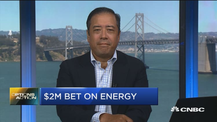 One trader's betting $2 million that energy stocks are about to soar