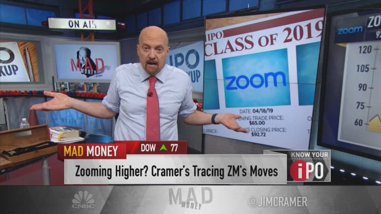The 2019 IPOs will have a correction 'sooner or later,' Jim Cramer warns