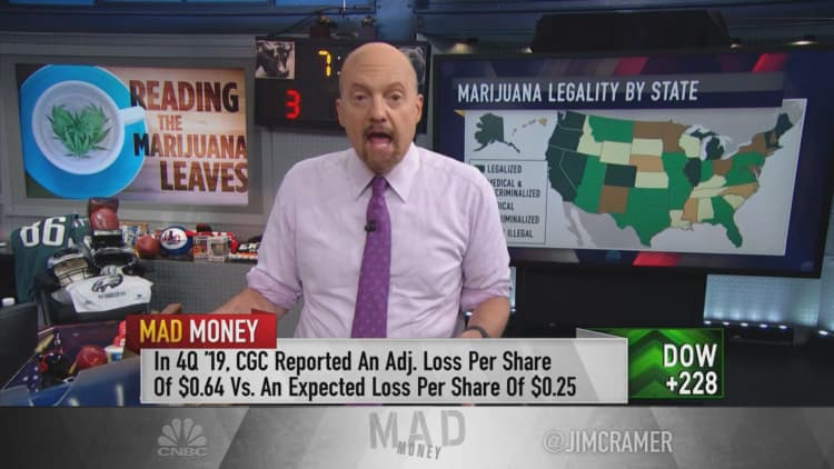 Paradigm shift in weed industry, says Jim Cramer