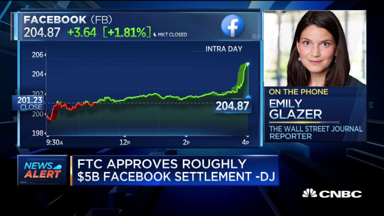 Facebook's $5 billion fine a record for the FTC, says WSJ reporter