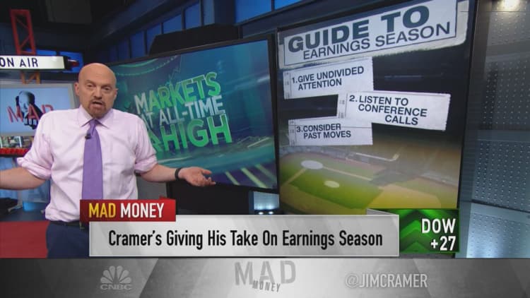 Cramer's guide to earnings season: Don't try to outsmart the system — it's 'always rough'