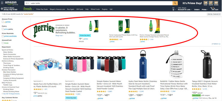Amazon Sponsored brands