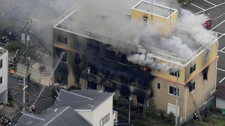 Japan mourns 33 people killed in arson attack at Kyoto anime studio