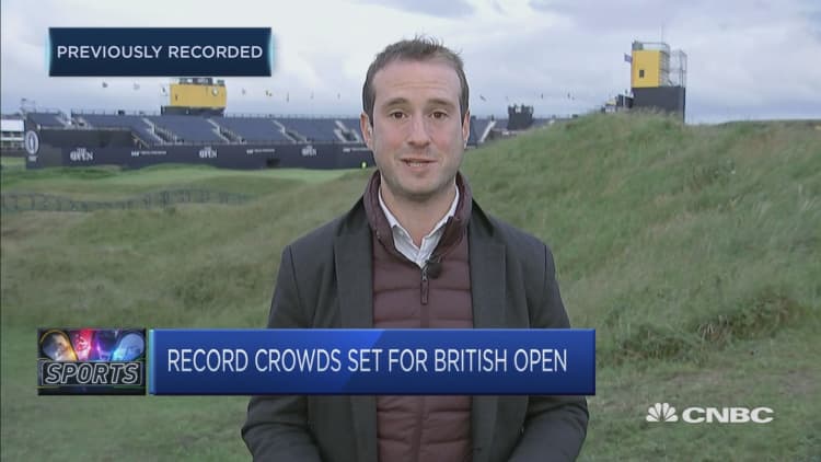 Record crowds expected at British Open golf tournament