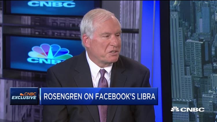 Boston Fed President Rosengren: Need more details on Facebook's Libra, needs 'worked out'